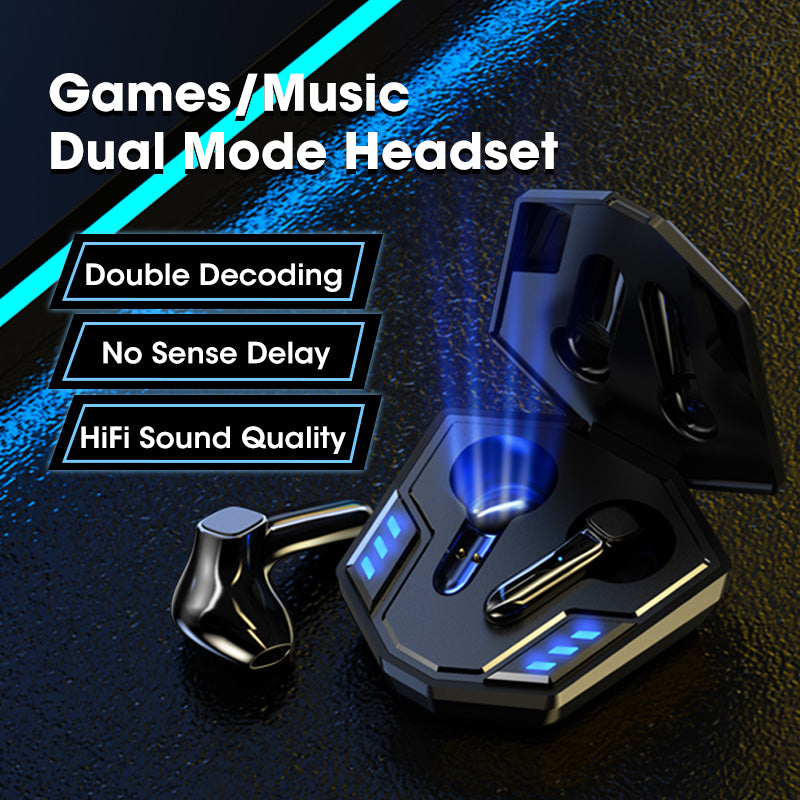 SE-59 Wireless Gaming Headphones Low Latency Bluetooth V5.2 8D Stereo Music Earphones with Microphone SE-59 Wireless Gaming Headphones Low Latency Bluetooth V5.2 8D Stereo Music Earphones with Microphone